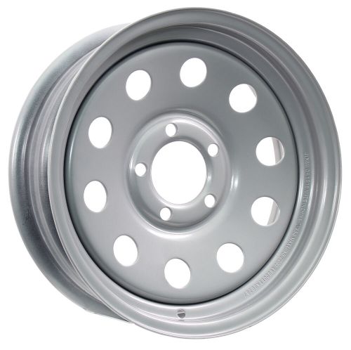 Trailer wheel rim 15x5 special bolt pattern 5 on 5 in. 5 hole lug silver gray