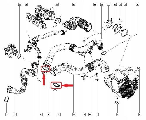 Hc45 o ring gasket turbo intercooler hose pipe line seal bmw mini volvo