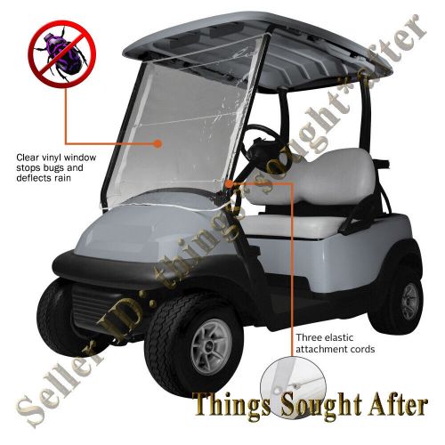 Portable golf cart vinyl windshield wind block e-z-go club car yamaha &amp; other