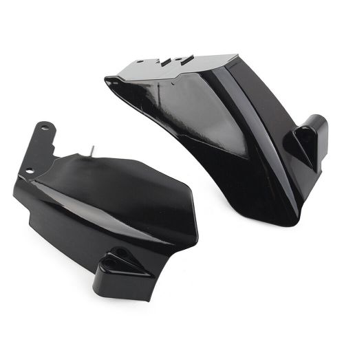 Heat shield cover kit center frame wind deflector for harley dyna 06-17 black-