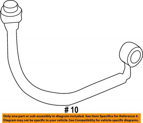 Nissan oem 11-15 juke rear brake-hydraulic flex hose 46210cy01b