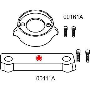 Zinc anode kit fits volvo penta 280 single prop outdrive includes hardware