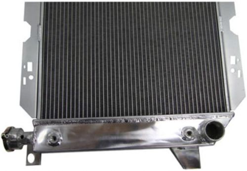 3row radiator +2xfan for 1985-1997 ford bronco f150 f250 f350 v8 cc1451 aluminum