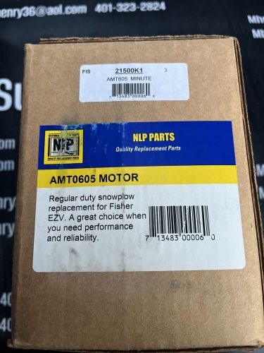 12 volt snow plow motor fits fisher &amp; western w/oil seal dual post 21500 sealed