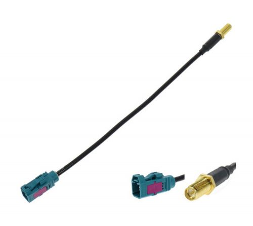 Antenna adapter fakra (female) rp-sma (female) reverse polarity-