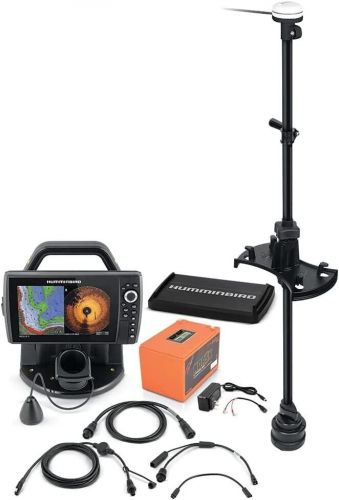 Humminbird ice helix 9 msi+ gps g4n mega 360 fish finder bundle