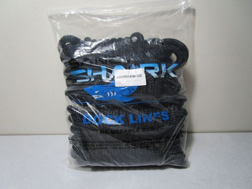 Sandshark 4 pack 1/2&#039;&#039; x 15&#039; dock line nylon rope boats boat look read