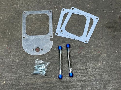 Bracket, fuel pressure regulator plate for dominator holley