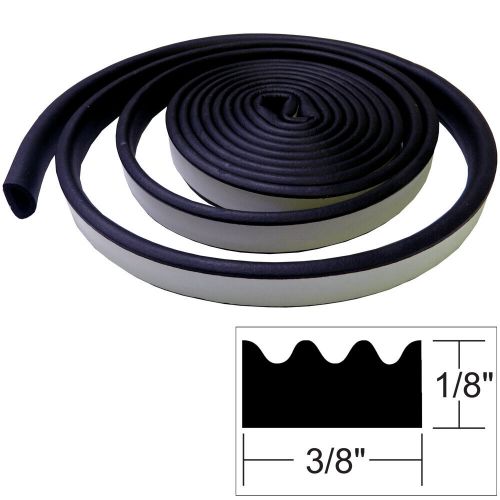 ​taco marine weather seal 10&#039; - black - 1/8&#034; height x 3/8&#034; width - adhesive back