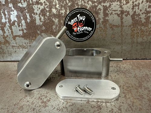 1&#034; axle weld in axle blocks chopper bobber custom 1018 steel