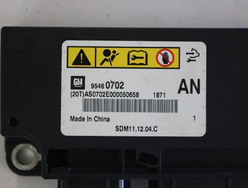 10-2011 chevrolet captiva 95460702 2.2 airbag control unit-