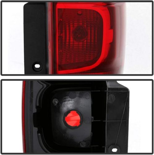 For 2007-2014 chevy suburban tahoe red clear replacement tail lights lamp pair