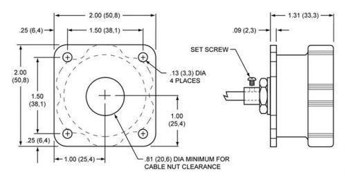 Wilwood remote brake bias adjuster 5ft cable 3/8-24 in thread wil340-4990