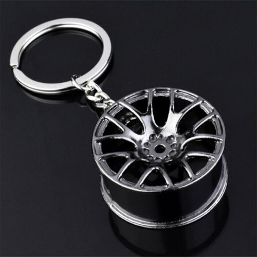 New for car parts key chain motor hub valve piston engine rotate keyring a+++++