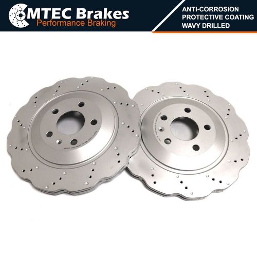 For audi rs4 b8 rear brake discs pair 330mm 8k0615601g 2012-2015 drilled coated