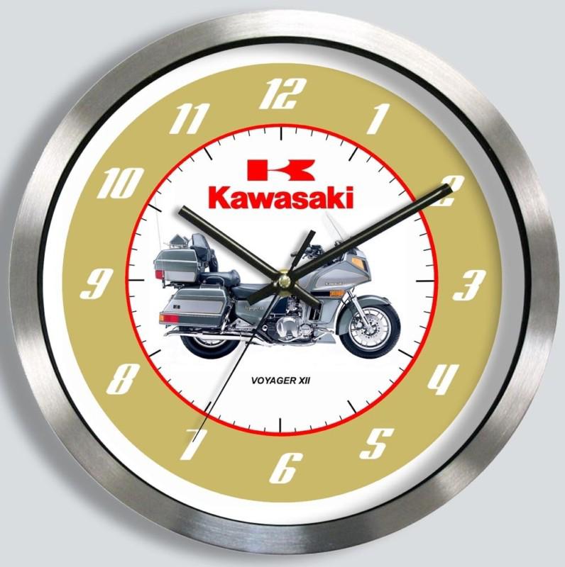 Kawasaki voyager xii 12 motorcycle metal wall clock 2003