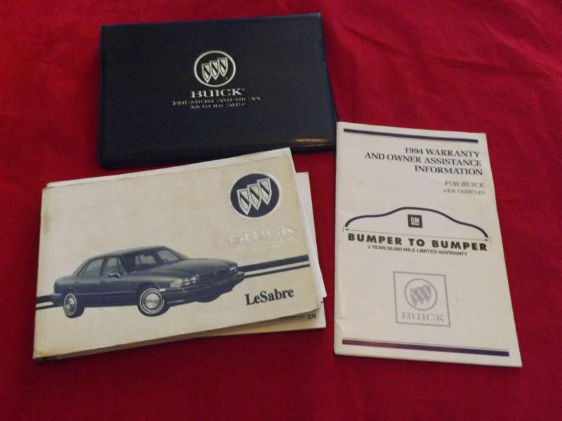 1994 buick lesabre owner's manual mercury set warrenty book navy case