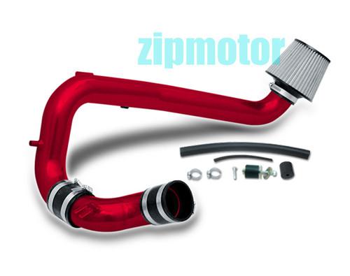 1998-2002 chevy cavalier 2.2l cold air intake + cone filter system kit jdm red