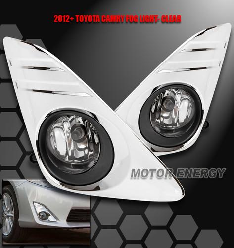 2012 2013 toyota camry jdm bumper driving chrome fog light+switch+wiring harness