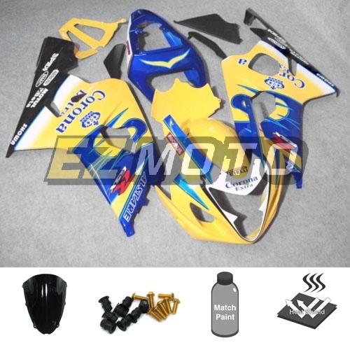 Inj fairing pack with windscreen & bolts for suzuki gsxr 600 750 k4 2004 2005 ad