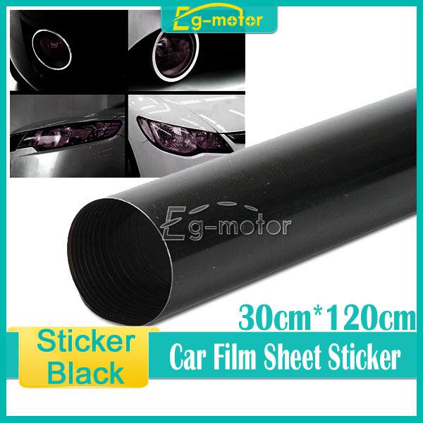 30x120cm car vehicle vinyl film decal sticker fog light headlight smoke black