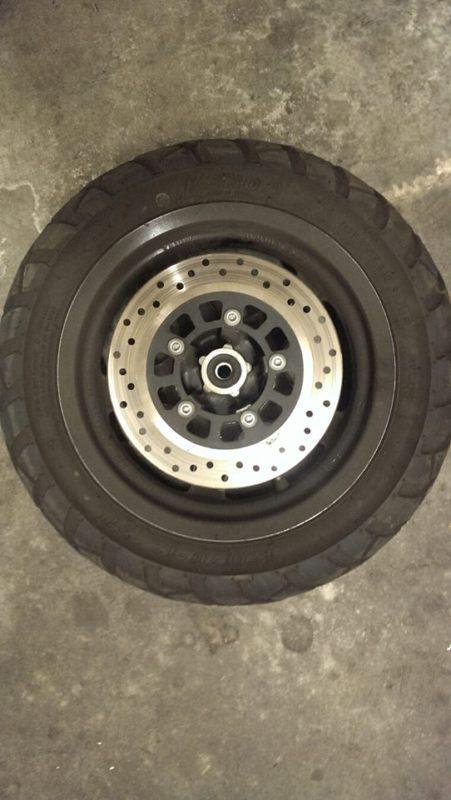 2010 yamaha zuma 125 front wheel tire rim brake rotor