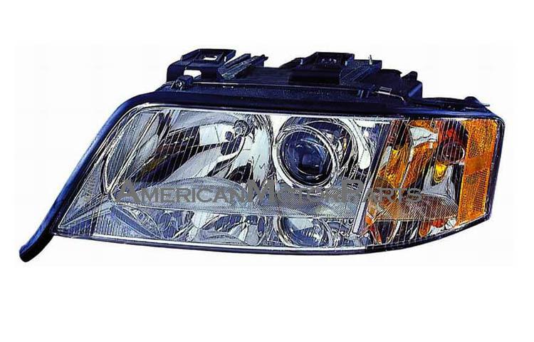 Driver side replacement headlight audi a6 fwd 98-01 00-01 audi a6 quattro awd