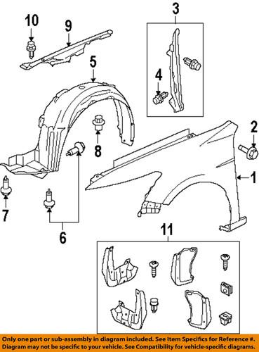 Honda oem 74100ta0a00 fender liner