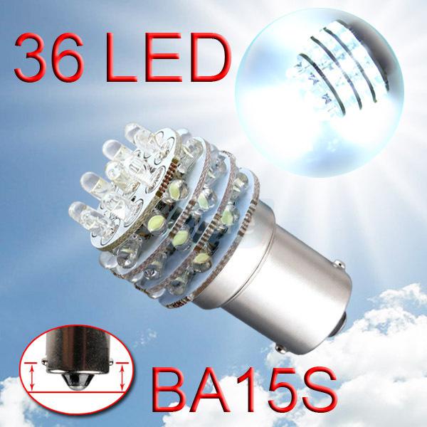 1156 ba15s 36 led cold white signal indicator tail car light bulb lamp