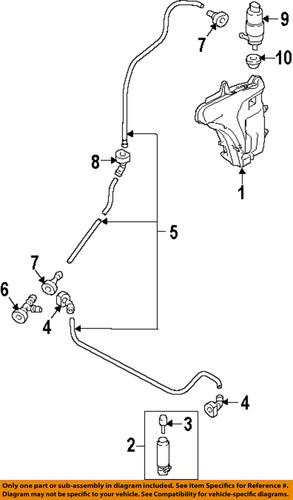 Porsche oem 97062813300 washer-pressure cylinder