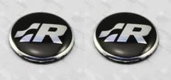 New 2 x vw r line remote flip key fob case logo badge sticker emblem