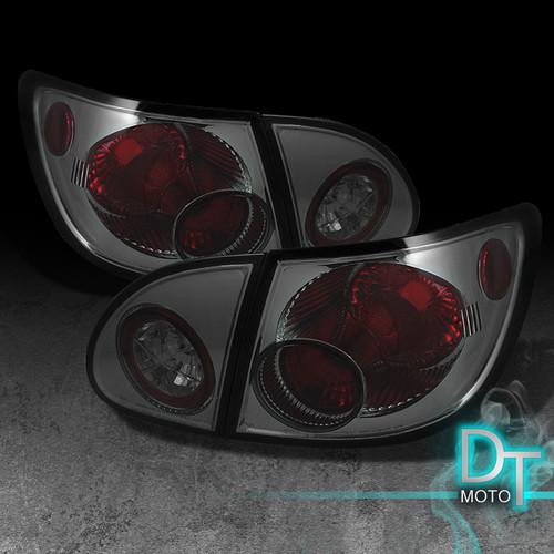 Smoked 03-08 toyota corolla altezza rear tail brake lights lamps left+right sets