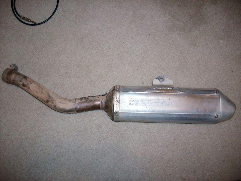 Rmz 450 stock exhaust removed from 2007 suzuki