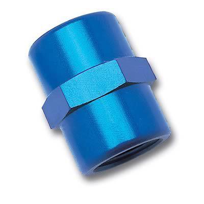 Russell coupler straight 1/2" npt female-1/2" npt female blue