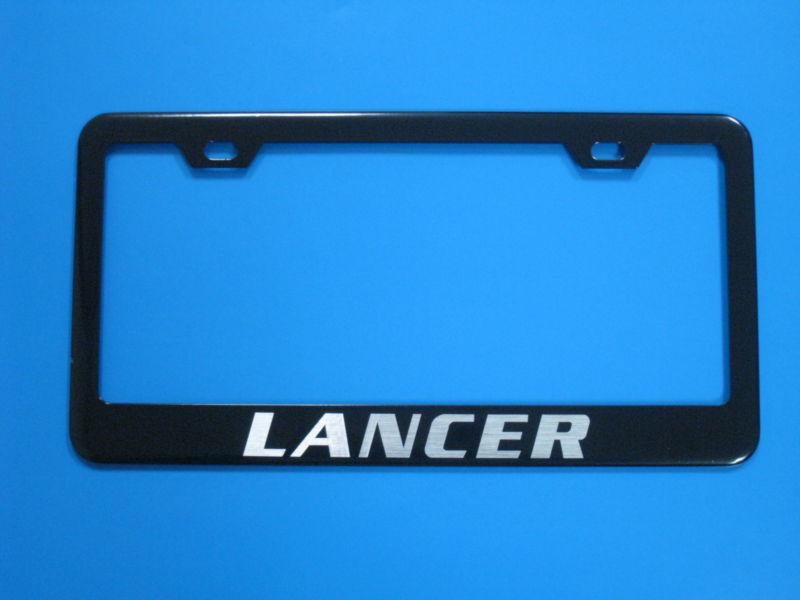 Mitsubishi "lancer" black license frame 1pc