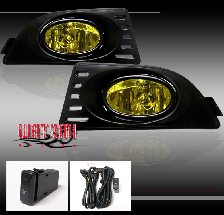 05 06 07 acura rsx type-r oem-s jdm fog lights yellow