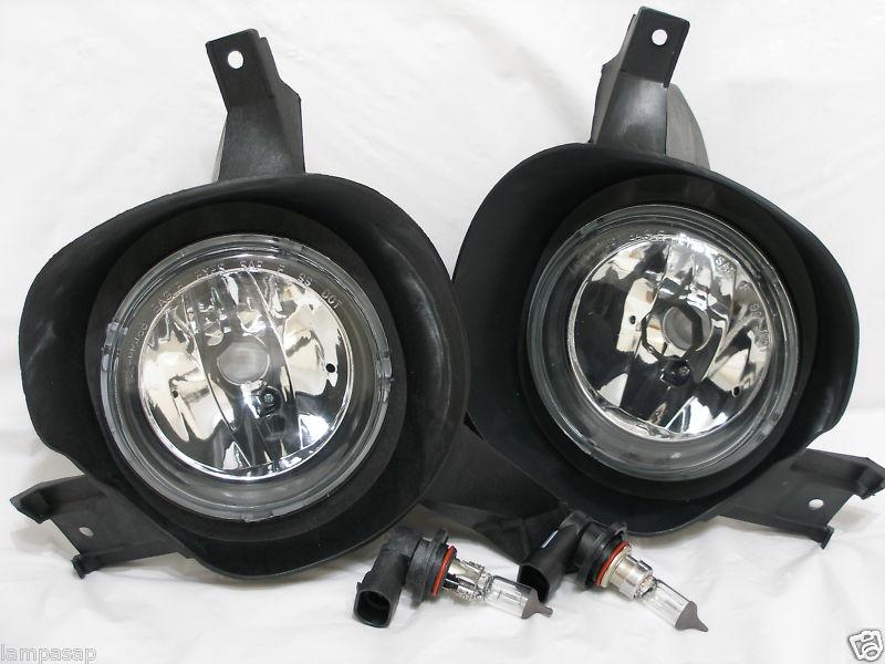 Ford 2002-05 explorer sport glass fog light lamp rl h one pair w/light bulb new