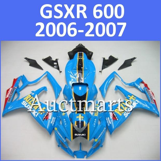 Fit suzuki gsxr 750 gsxr 600 06 07 gsx-r 2006 2007 fairing bodywork k6 g22 d03