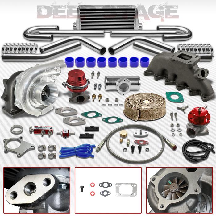 T04e t3t4 10pc turbo kit w/intercooler+manifold+wastegate 95-05 golf/94-04 jetta