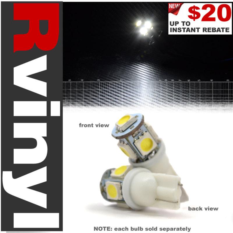 Profocos white (1x) t10 5 5050smd led license plate bulb lamp for dodge