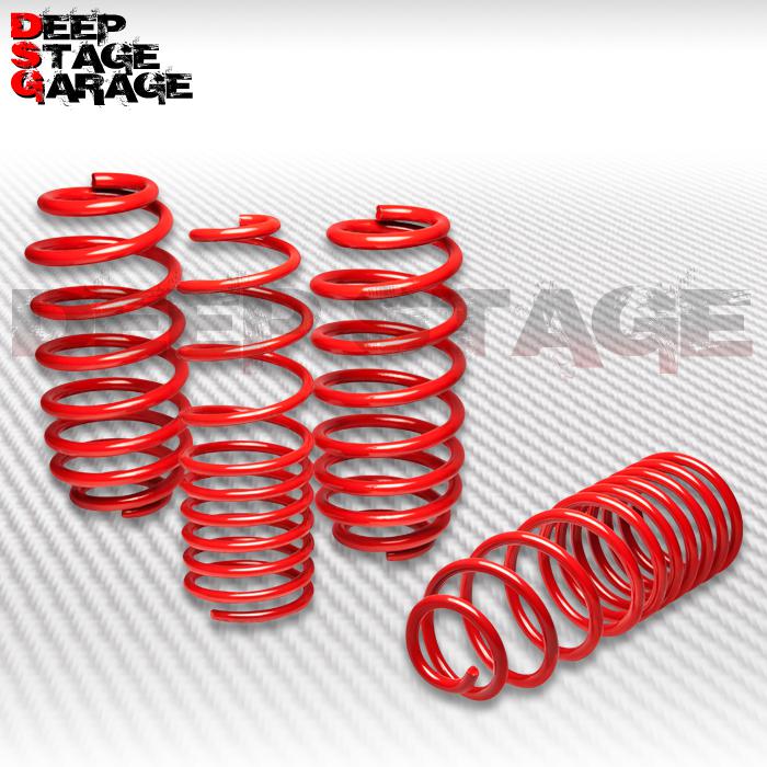 1.5" drop racing sport suspension lowering spring 08-11+ audi tt fwd/awd red