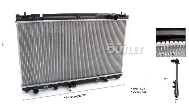 02 03 04 05 toyota camry radiator 6 cylinder 3.0 v6 new