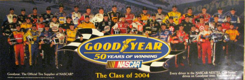 Nascar class of 2004 all driver photo poster ! free shipping