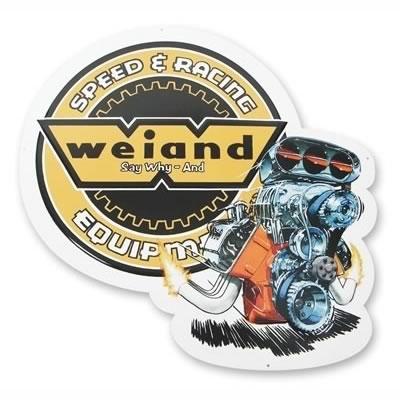 Weiand 10001wnd square retro metal signs 20" x 20" retro style -  wei10001wnd