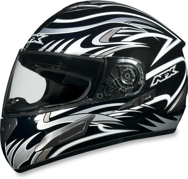 Afx fx-100 motorcycle helmet black multi lg/large