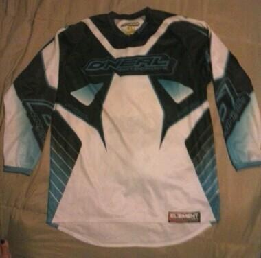 Oneal element racing gear jersey 2013 blue /white xl