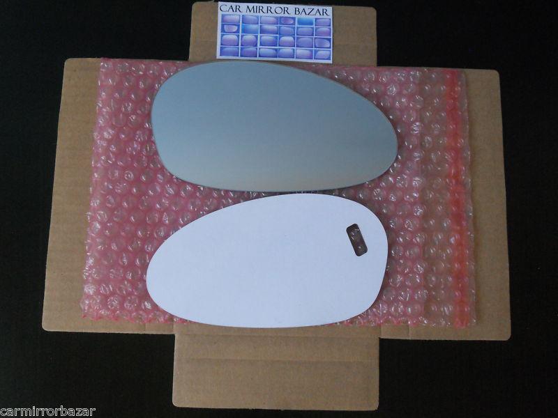 01-09 bmw 1 3 series m3 z4 mirror glass passenger side rh + adhesive pad - 649rc