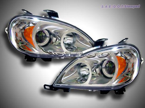 98-01 mercedes benz chrome projector headlights ml class w163