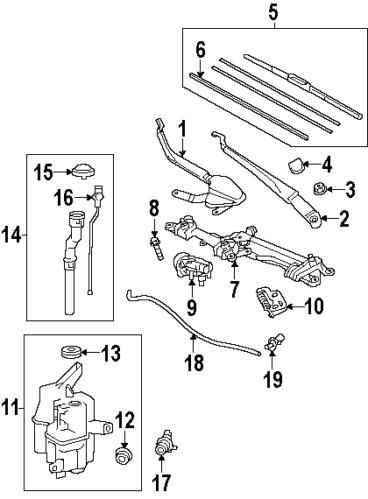 Toyota 8521247040 genuine oem factory original front blade