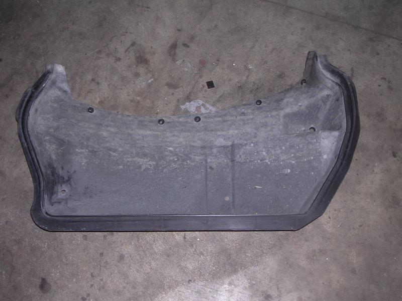 1985-1987 corvette plastic wheelhouse panel hood mounted, left, gm